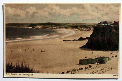 Postkarte - DIE KÜSTE BEI NEWQUAY, CORNWALL, E. A. SWEETMAN (CW2-18)