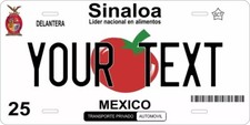 Sinaloa 2006 Custom State License Plate Personalized 12x6 Size Sinaloa 2006 Custom State License Plate Personalized 12x6 Size