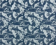 SUNBRELLA 145665 SKYLER DENIM BLUE FLORAL OUTDOOR INDOOR FABRIC BY YARD 54"W