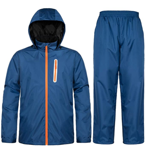Ourcan Rain Suits for Men Fishing Biking Hunting Rain Gear Waterproof  Nylon, 2XL