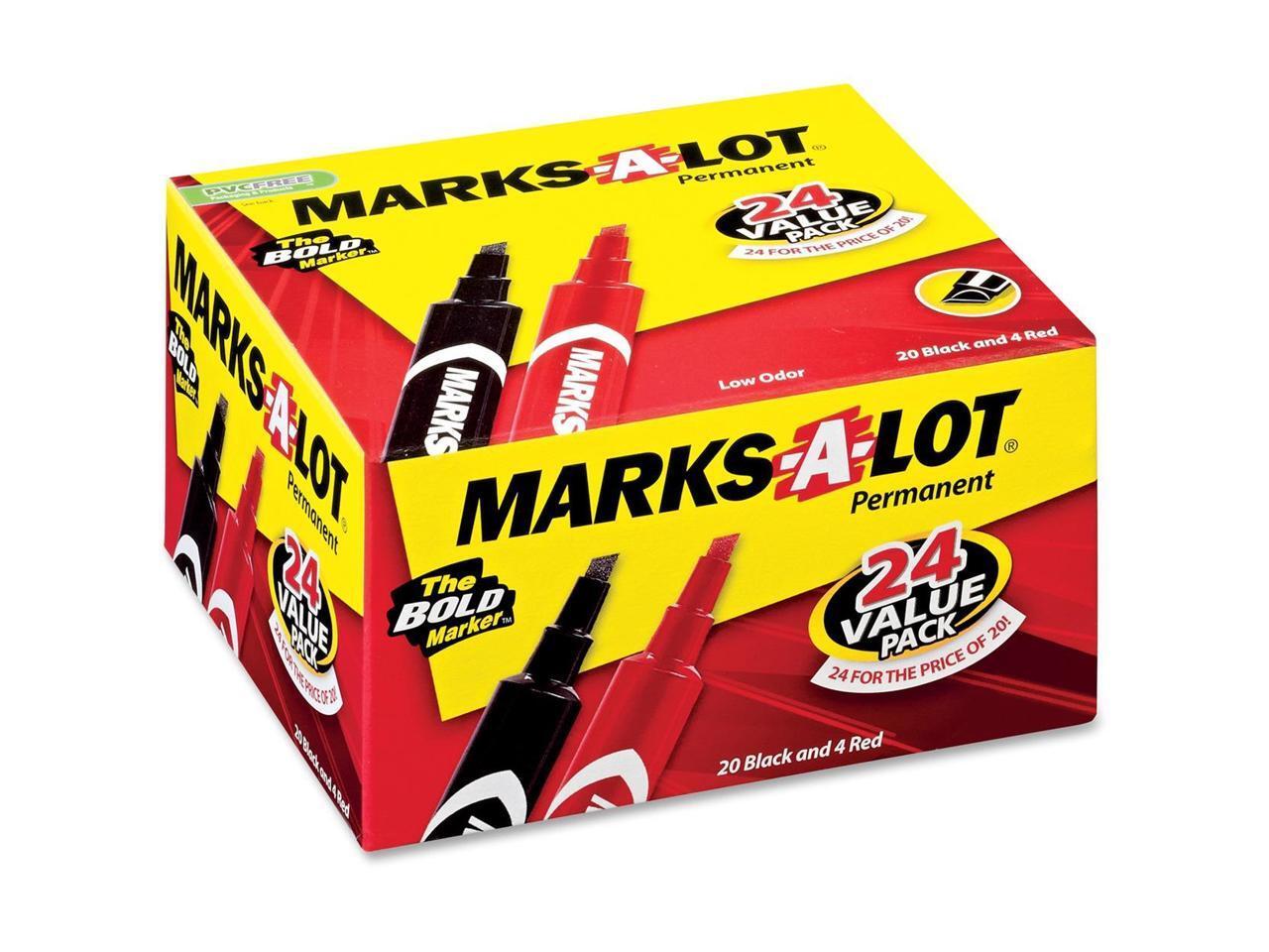 Avery Marks-A-Lot Black/Red Value Pack Markers