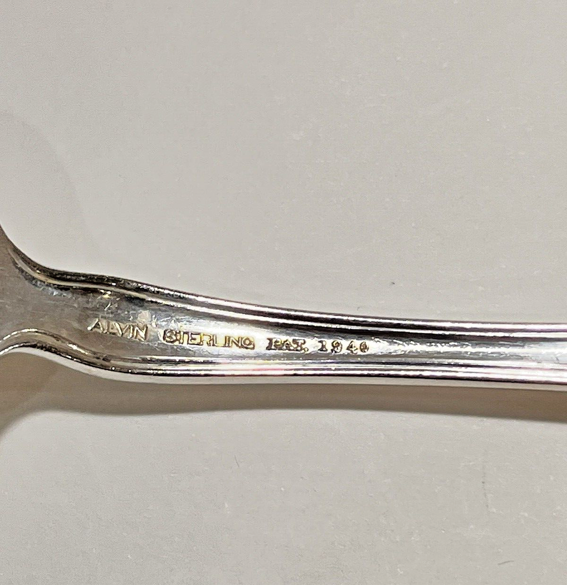 ONE Alvin Sterling Silver Chateau Rose Salad Fork 37.4 Gr. No