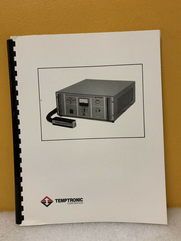 Temptronic Model TP27D Challenge the lowest price of Japan ☆ Thermospot Instruction System Over item handling Manual