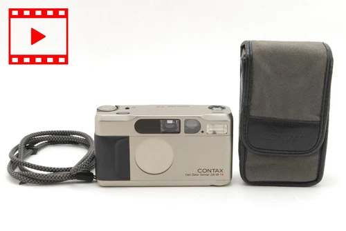 Tested! [MINT w/Case] Contax T2 Titan Silver Point & Shoot Camera From JAPAN #2e