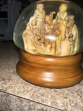 Roman Musical Nativity Glitterdome Fontanini 6 Figures O Come All Ye Faithful