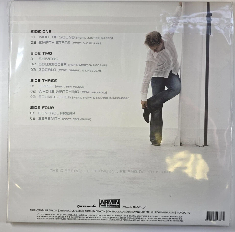 Armin van Buuren Shivers LP Album vinyl record 2021 reissue 180g remastered 2022 - Imagem 2 de 4
