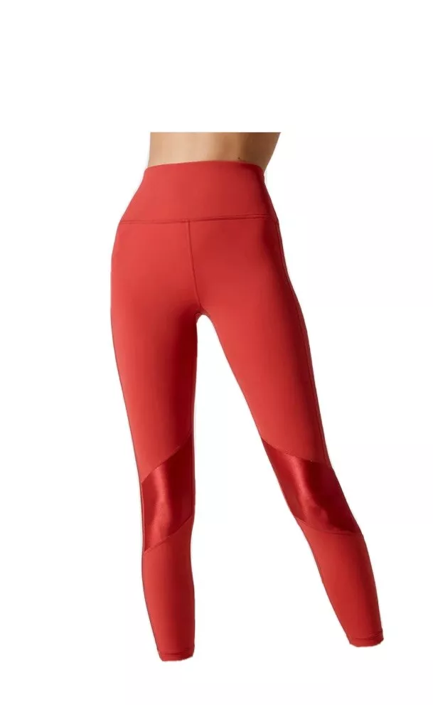 Carbon38 Alala Peak Tight Leggings Size Small Workout Ruby Red