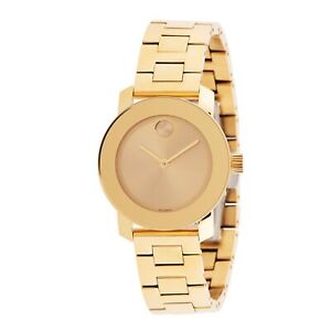Movado 3600434 Women's Bold Gold-Tone Quartz Watch - Click1Get2 Price Drop