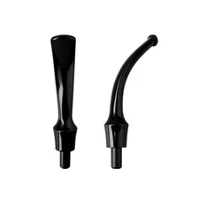 2pcs 3mm Filter Smoking Pipe Bent Curved Saddle Stem Mouthpiece Replacement