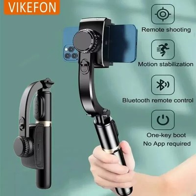 Handy Handheld Gimbal Stabilisator: Bluetooth, faltbar, Selfie Stick, Steady Shot