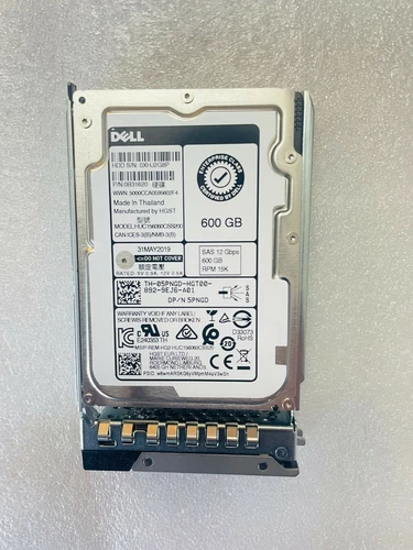 DELL 600GB 2.5" SAS 12Gb/s 15K Hard Drive HDD 5PNGD +14th Series Caddy GEN14 - Picture 1 of 4
