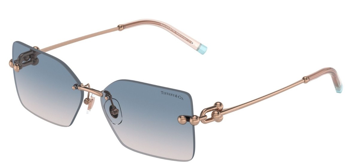 Tiffany TF 3088 Rose Gold/Blue Shaded (6105/16) Sunglasses