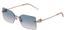 Tiffany TF 3088 Rose Gold/Blue Shaded 6105/16 Sunglasses