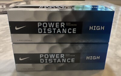 NIKE POWER DISTANCE HIGH GOLF BALLS 2 SLEEVES OF 3 Balls New In Box