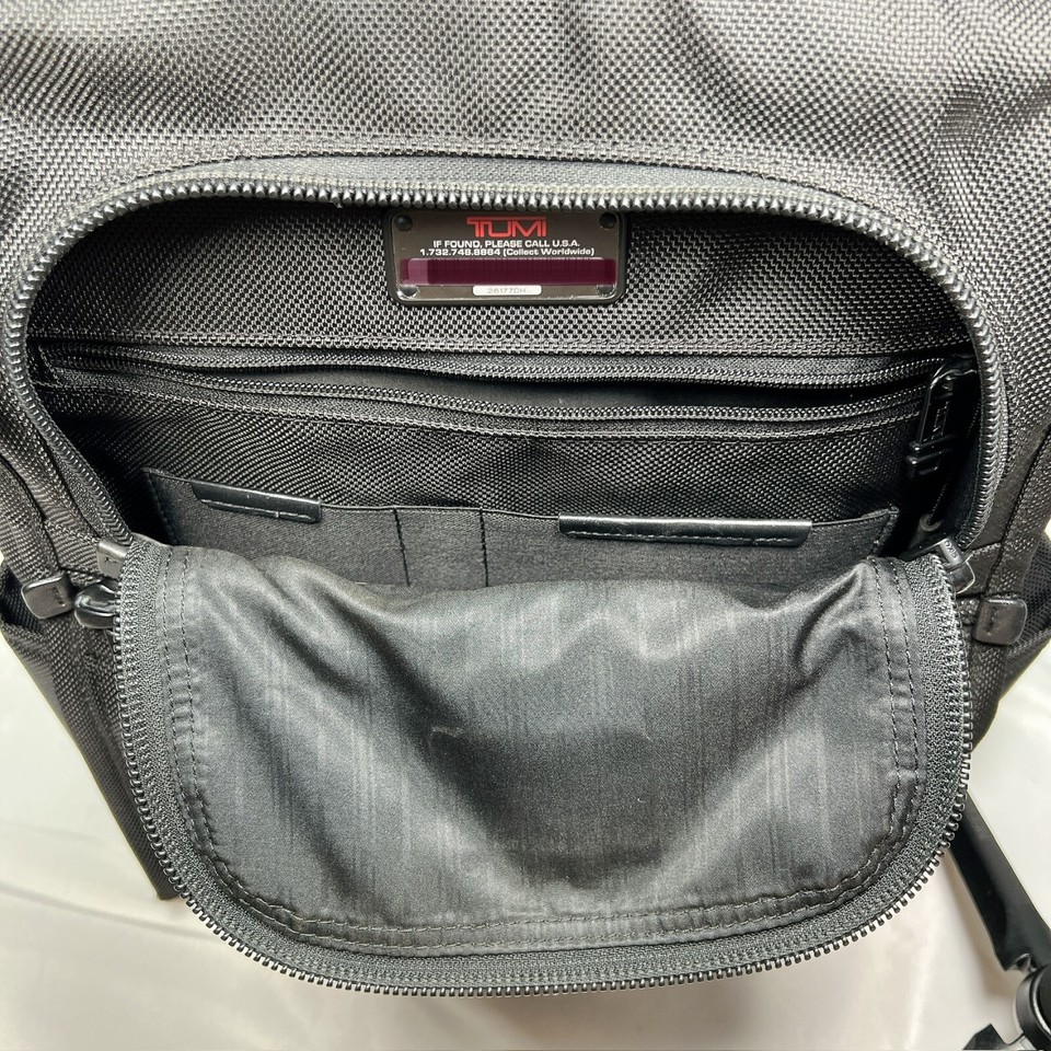 TUMI 26177DH ALPHA SLIM SOLUTIONS BRIEF PACK Black Backpack eBay