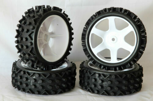 4 Pezzi RC Auto Pneumatici In Gomma Cerchione Set RC Auto Pneumatici In Gomma Per 1 10 Short Course Truck Nero 95052320