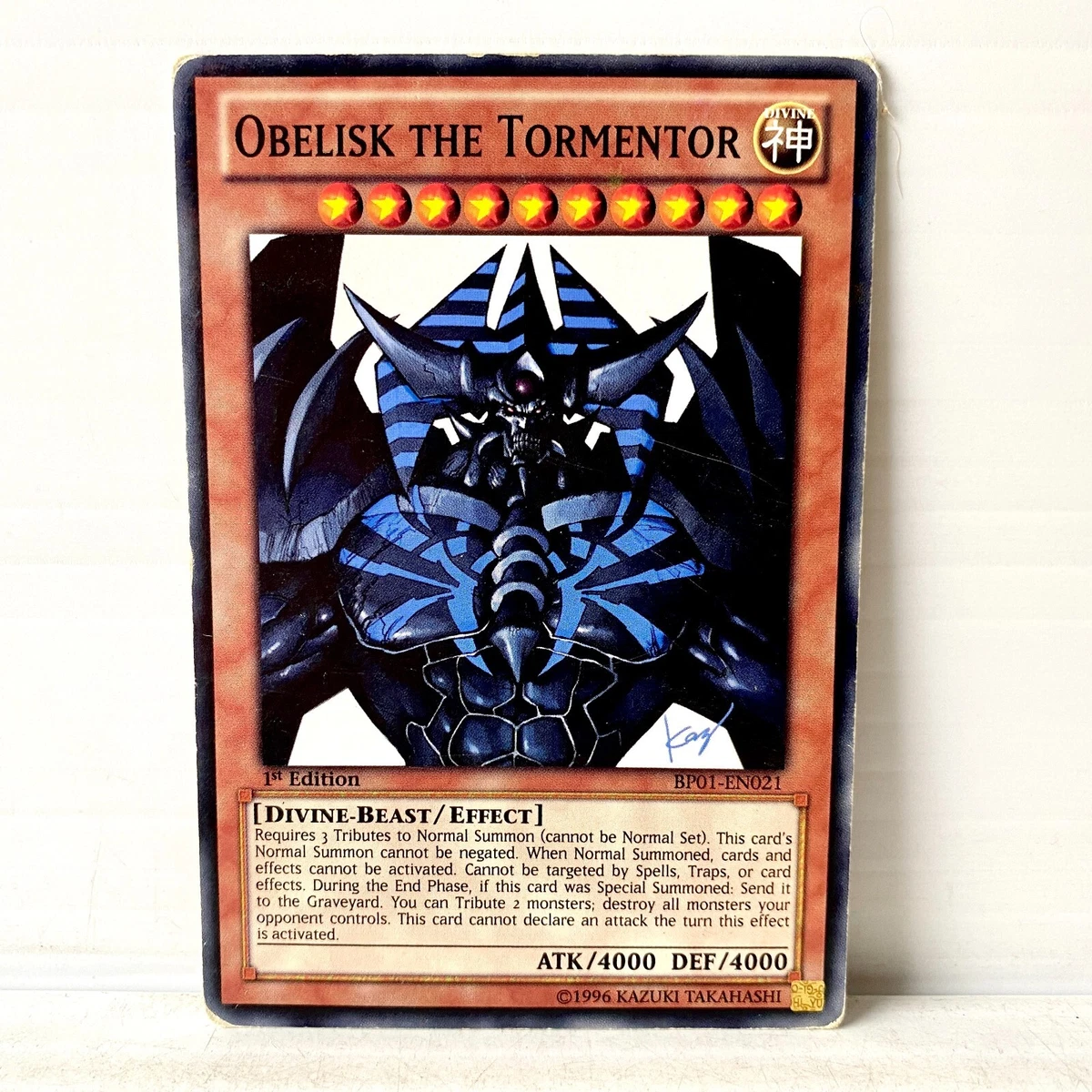 Obelisk The Tormentor Rare Yu-Gi-Oh! TCG Collectible Individual