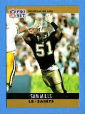 1990 Pro Set #217 Sam Mills Saints