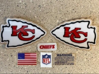 CHIEFS'' -Football Helmet Decals- Ships today Free
