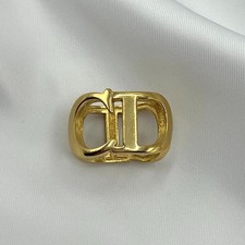 Dior Gold Ring Authentic CD Logo Scarf Ring Monogram Vintage Y2K 2000s