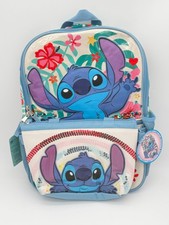 Disney Stitch Large School Backpack Removable Lunch Bag NWT Floral Kids Bag NWT