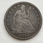 1847-O Seated Liberty Half Dollar- Nice Original. Free Shipping
