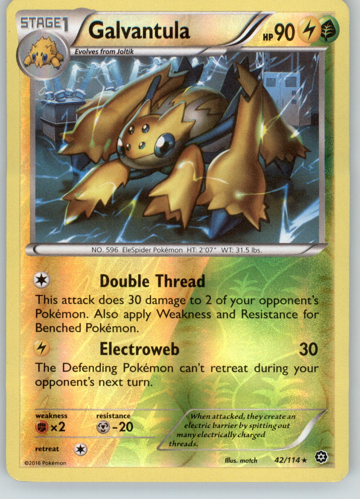 Galvantula - XY - Steam Siege - LP - 42/114