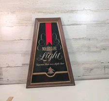 Michelob Light Beer Mirror Pub Sign Dive Bar Wall Decor 14x20