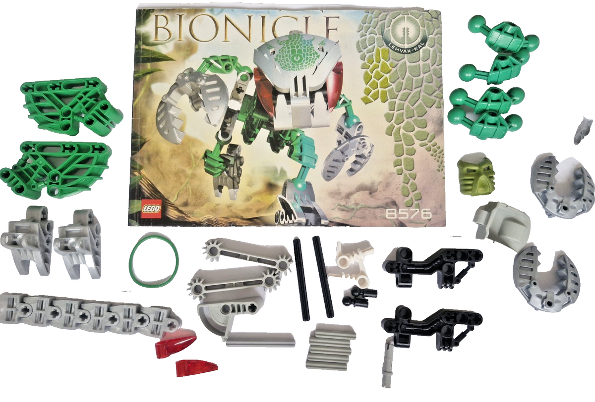 LEGO Bionicle 8576 Lehvak-kal With Instructions Bohrok Krana Ca | eBay