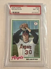 1978 Topps Baseball Nolan Ryan Angels HOF PSA 8 NM/MT #23191411 Card # 400