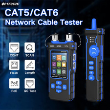 OPTFOCUS Network Cable Tester CAT5 CAT6 POE Checker Network Line Finder OPM VFL