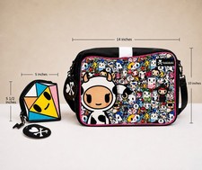 Tokidoki Bag Messenger Bag with Adjustable Strap NEW with Tags  Coin Purse