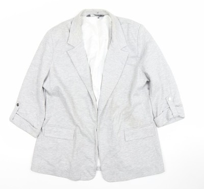 Klassischer Blazer Jacke Damen grau Größe 12 von Sosandar