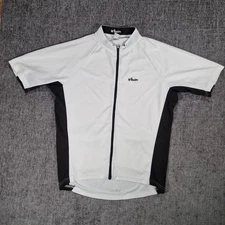 Btwin Cycling Shirt Size XL P2P 19 Inches Mens White, Black