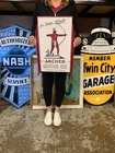 Antique Vintage Old Style Sign Archer Motor Oil Made USA