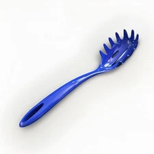 Zak Designs Melamine Blue Solid Serving Pasta Fork Kitchen Utensil 11.75 in