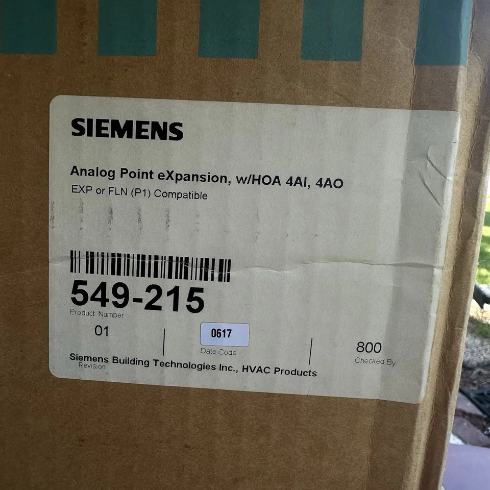SIEMENS APOGEE 549-215 Analog Point eXpansion HOA 4AI  4AO MEC FLN -Missing Knob - Image 2 of 3