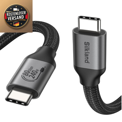 USB4 80Gbps Kabel Thunderbolt 5 Kompatibel 1,2M USB-IF