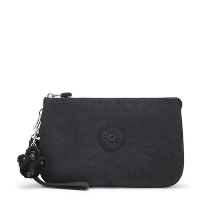 Kipling Handtasche Tasche Creativity XL Kosmetiktasche mit Handgelenktasche SCHWARZ NOIR UVP 39£