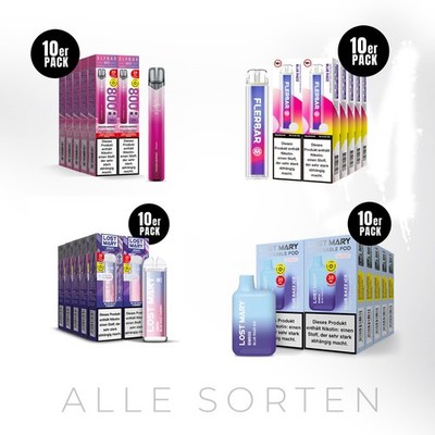 10 x Elfbar 800 Flerbar M Lost Mary QM600 BM600 - Neue Sorten - 20mg Nikotin