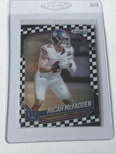 2025 Prizm NFL #95 Micah McFadden White  & Blue Checker New York Giant
