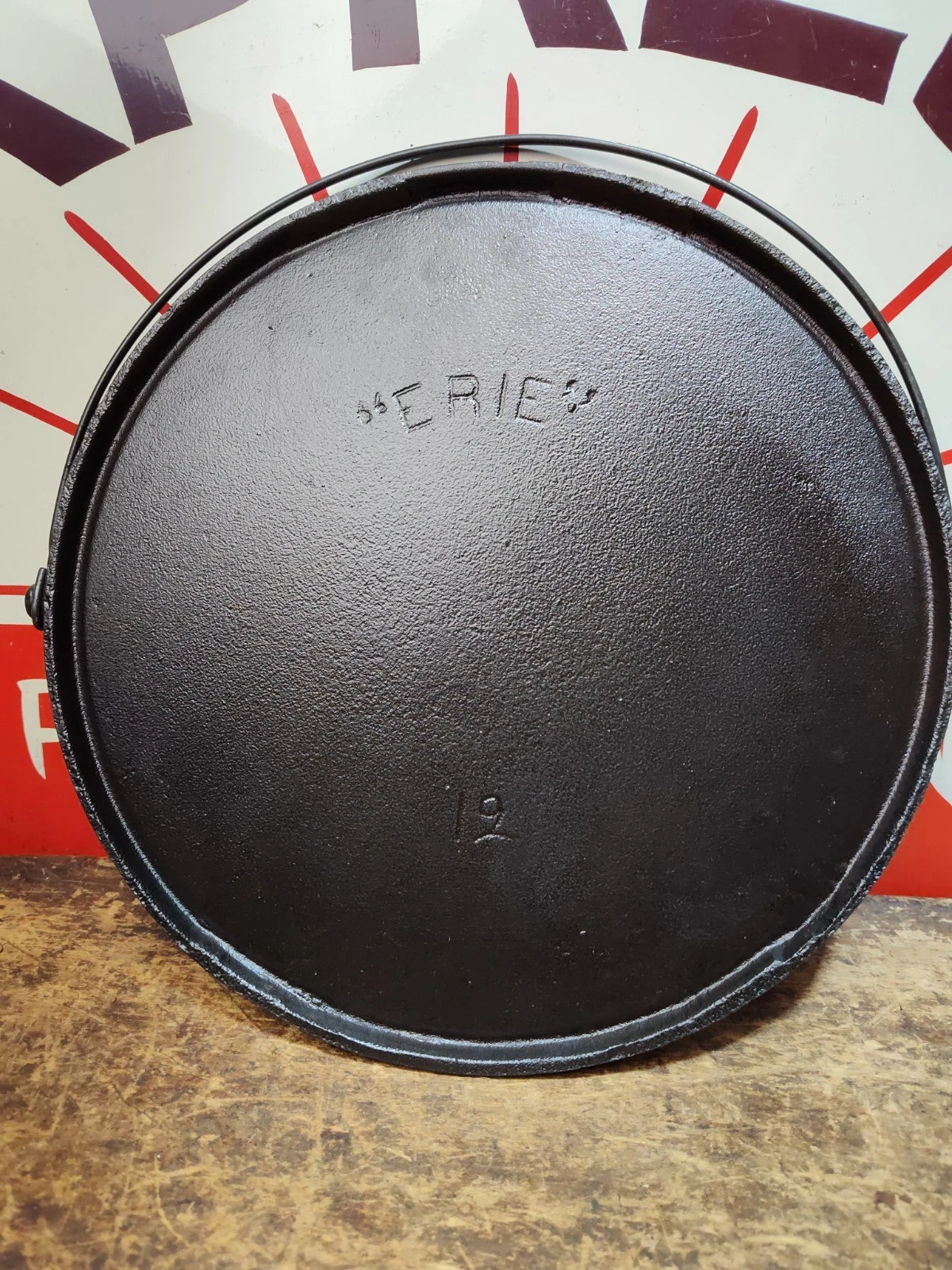 "Fully Restored" Erie Pre-Griswold #12 Cast Iron Griddle Pan 11" Seasoned Flat