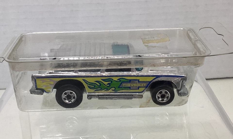 Hot Wheels Alive '55 Chevy Nomad Die Cast Car 1969 Super Chrome Sealed Package - Image 3 of 4