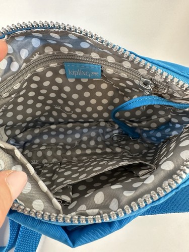 Kipling kleine hell leuchtend blaue Farbe Crossbody Umhängetasche Taschen - Bild 12 von 20