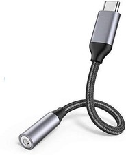 USB C adapter to jack Aux 3.5mm to headphone adapter Samsung Silver