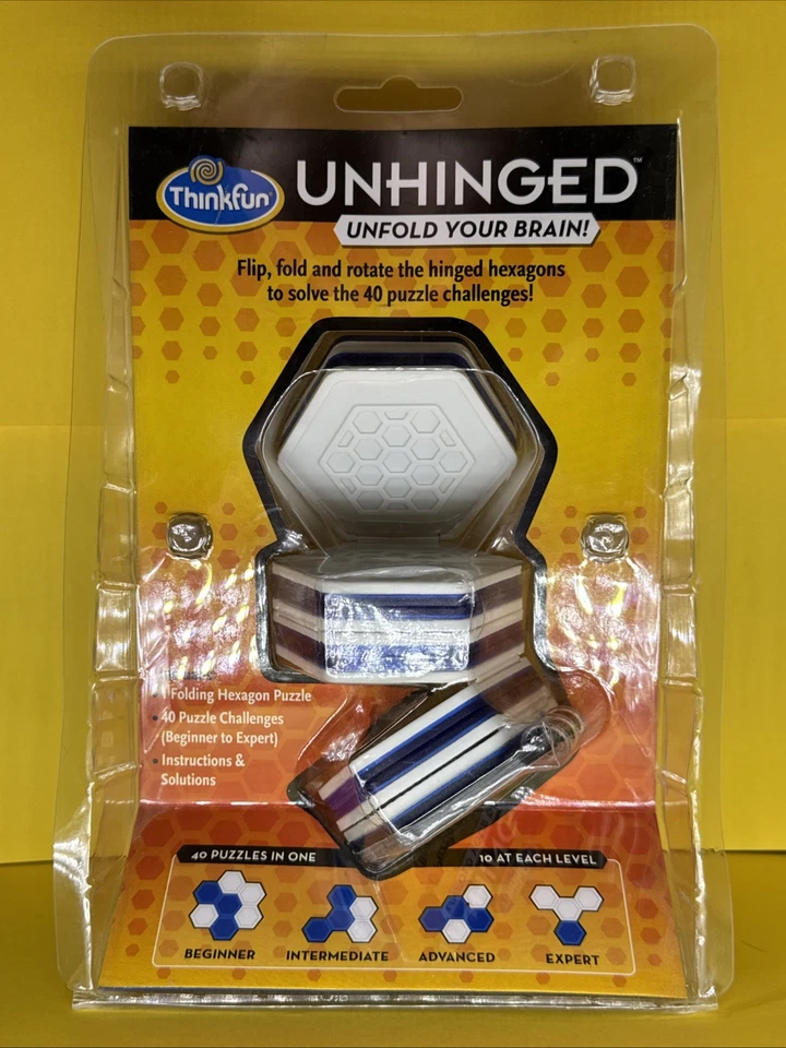 Thinkfun Unhinged 40 Puzzle Challenges (Beginner To Expert) Unfold Your Brain! - Image 2 of 2