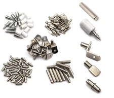 binifiMux 125Pcs Shelf Pins 4.5mm x 13mm, 5x16mm, 5x25mm, 6x16mm, 5x19mm 