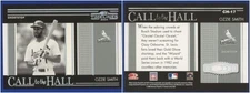 Ozzie Smith 2004 Donruss Timelines 'Call to the Hall' #CH-17 Silver #'d 015/100