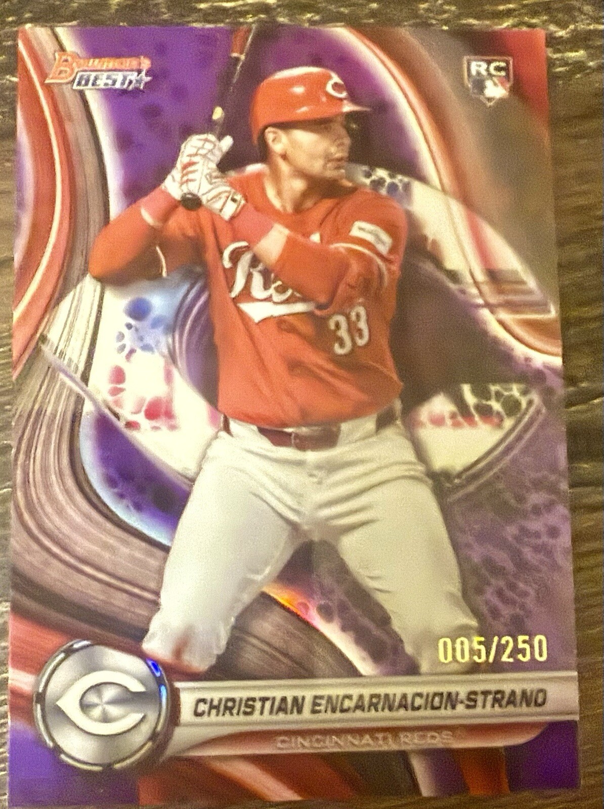 2024 Topps Finest - Purple Refractor #4 Christian Encarnacion-Strand /250 (RC)