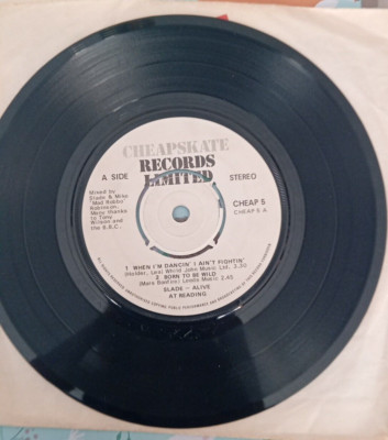 Slade Alive at Reading When I'm Dancin' I Ain't Fightin' 7 inch Vinyl 1980 Crack
